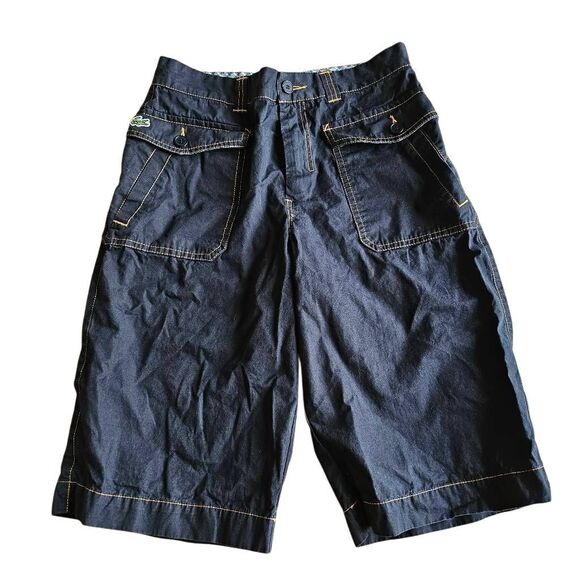 Lacoste boys Sz 12 navy jort shorts - Picture 1 of 7